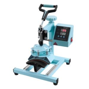 heat press machine, 12 x 15 inch, 5 in 1 heat transfer machine with 30 oz tumbler press, 360° swing away t shirt pressing, digital precise control, for t shirts/mugs/hats/plates, green