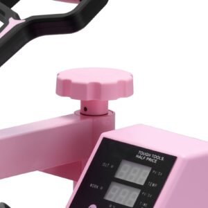 heat press machine, 12 x 15 inch, 8 in 1 heat transfer machine with 6 30 oz tumbler press, 360° swing away t shirt pressing, digital precise control, for t shirts/mugs/hats/plates, pink
