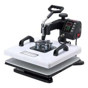 Heat Press Machine, 15 x 15 in, 8-in-1 Multifunction, 360° Swing Away, Heat Up Fast and Even, Digital Precise Control, Sublimation Press Machine for T-Shirts, Mugs, Tumblers, Caps, Plates