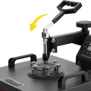 heat press machine 15x15inch 8pcs 1050w combo digital multifunctional sublimation heat transfer machine dual led display for t shirts hat mug cap plate swing away design