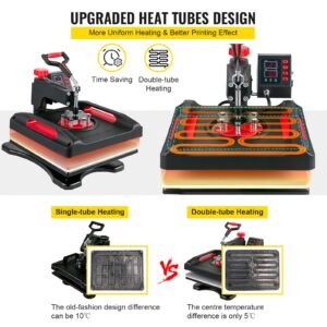 heat press machine 8 in 1 combo, heat press 15x15, swing away t shirt printing machine digital control, multifunction heat transfer machine sublimation heat press for t shirt hat cap mug plate