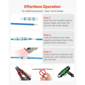 heat shrink butt connectors 330pcs waterproof solder seal wire connectors kit electrical terminals insulated solderless wiring 4 colors 4 sizes 26 10 awg for industrial marine automotive 2.jpg