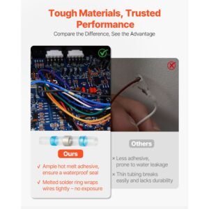 heat shrink butt connectors 330pcs waterproof solder seal wire connectors kit electrical terminals insulated solderless wiring 4 colors 4 sizes 26 10 awg for industrial marine automotive 4.jpg