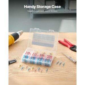 heat shrink butt connectors 330pcs waterproof solder seal wire connectors kit electrical terminals insulated solderless wiring 4 colors 4 sizes 26 10 awg for industrial marine automotive 5.jpg