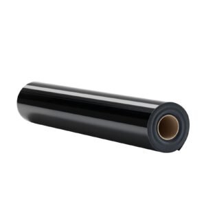heat transfer vinyl, 12 in x 25 ft, glossy black htv iron on vinyl roll, easy to cut and weed, strong adhesion, compatible with cutting machines, for various materials, t shirts, pillows, hats