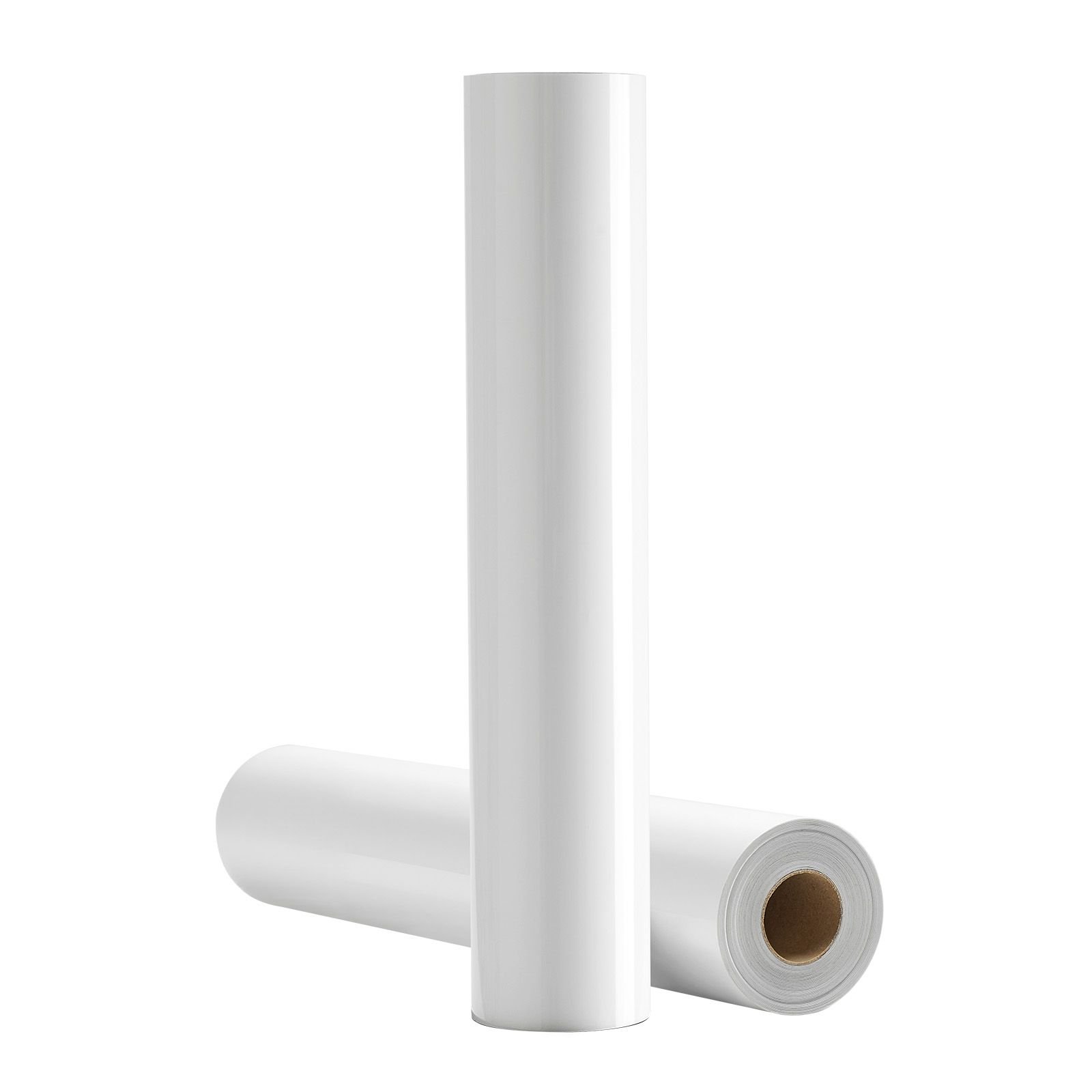 heat transfer vinyl, 12 in x 25 ft, glossy white htv iron on vinyl roll, easy to cut and weed, strong adhesion, compatible with cutting machines, for various materials, t shirts, pillows, hats