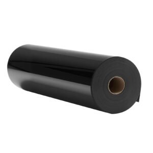 Heat Transfer Vinyl, 12 in x 70 ft, Glossy Black HTV Iron on Vinyl Roll, Easy to Cut and Weed, Strong Adhesion, Compatible with Cutting Machines, for Various Materials, T-shirts, Pillows, Hats