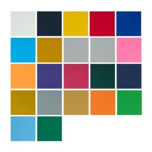 heat transfer vinyl, 30 pack, 12 x 12 in, assorted colors htv iron on vinyl bundle, easy to cut and weed, with accessories, compatible with cutting machines, for various materials, t shirts