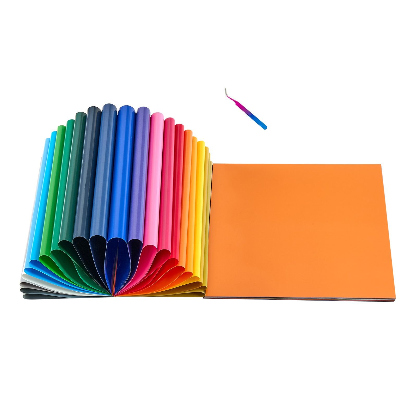 heat transfer vinyl, 50 pack, 12 x 12 in, assorted colors htv iron on vinyl bundle, easy to cut and weed, with accessories, compatible with cutting machines, for various materials, t shirts