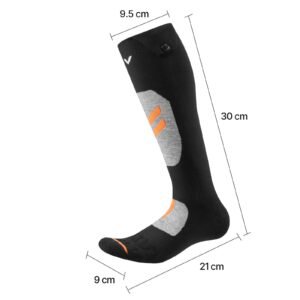 heated socks, small size, 5000mah battery rechargeable heating socks with 4 heating levels, electric heated sock with app control for men women, foot warmer for hunting riding camping hiking