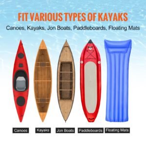 heavy duty kayak cart, 450lbs load capacity, detachable canoe trolley cart with 12'' solid tires, adjustable width & nonslip support foot, for kayaks canoes paddleboards float mats jon boats