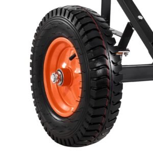 heavy duty trailer dolly, 1200lbs tongue weight capacity, carbon steel trailer mover with 2 inch ball, 15.2 inch pneumatic tires, portable tow dolly for moving rv trailer