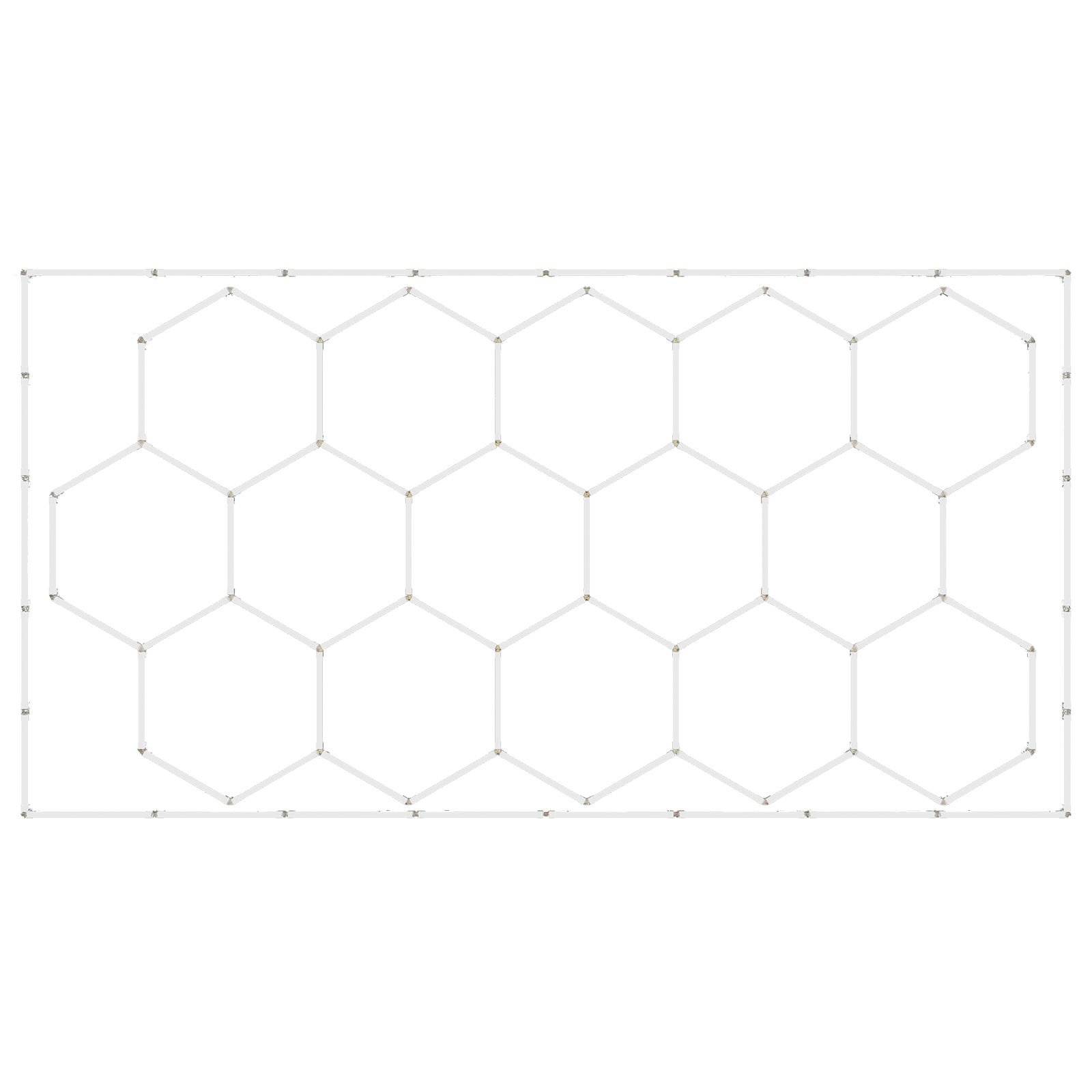 hexagon garage lights, 66300lm, 6500k 15 grid systems honeycomb hexagonal garage led lights, diy cool white car detailing garage ceiling lighting bright shop light for gym basement workshop