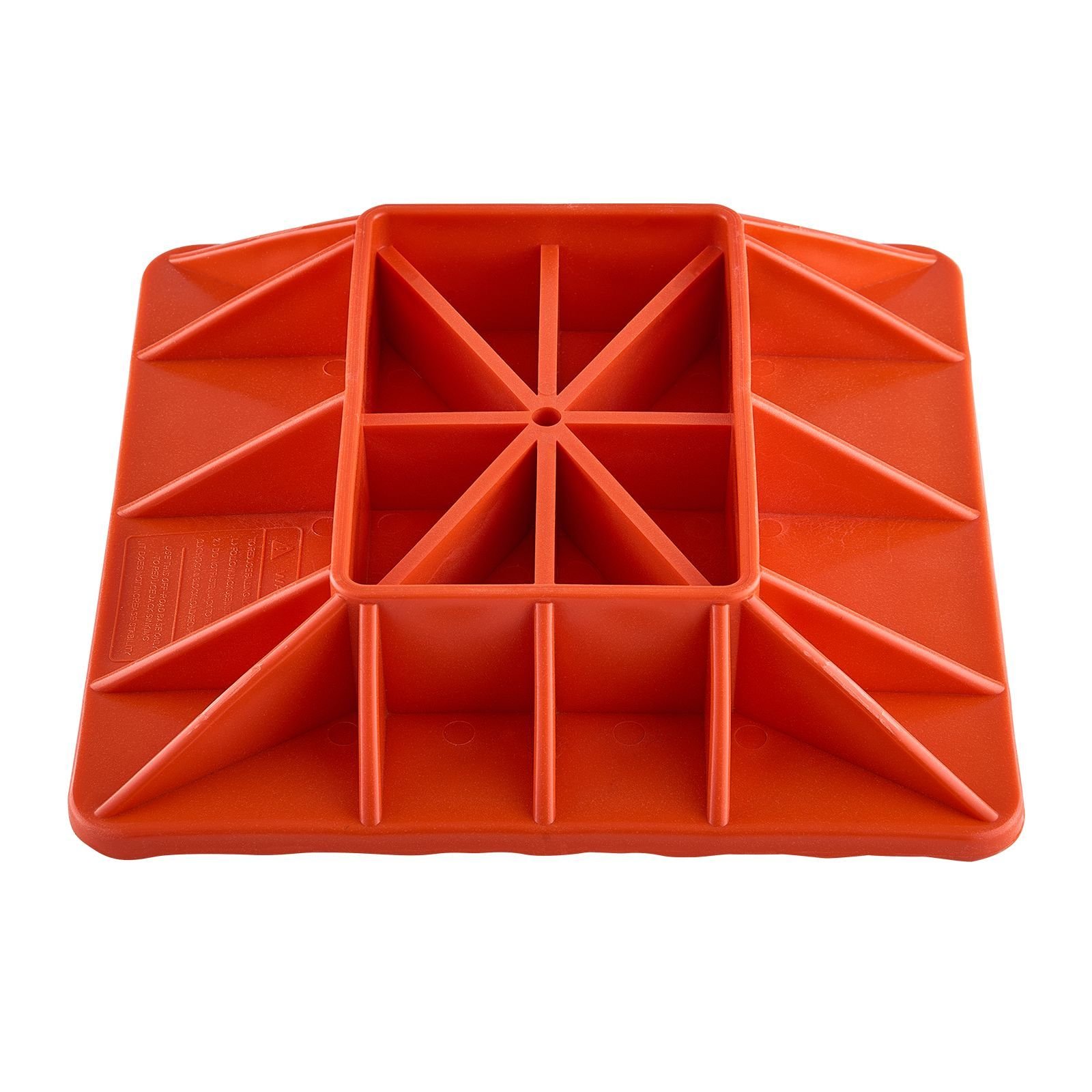 high lift jack base and handle keeper, 11.6" x 11.6" off road jack stand base with 7000 pound capacity, heavy duty farm jacks support stand for most jacks with 7.3" x 4.7" base, red
