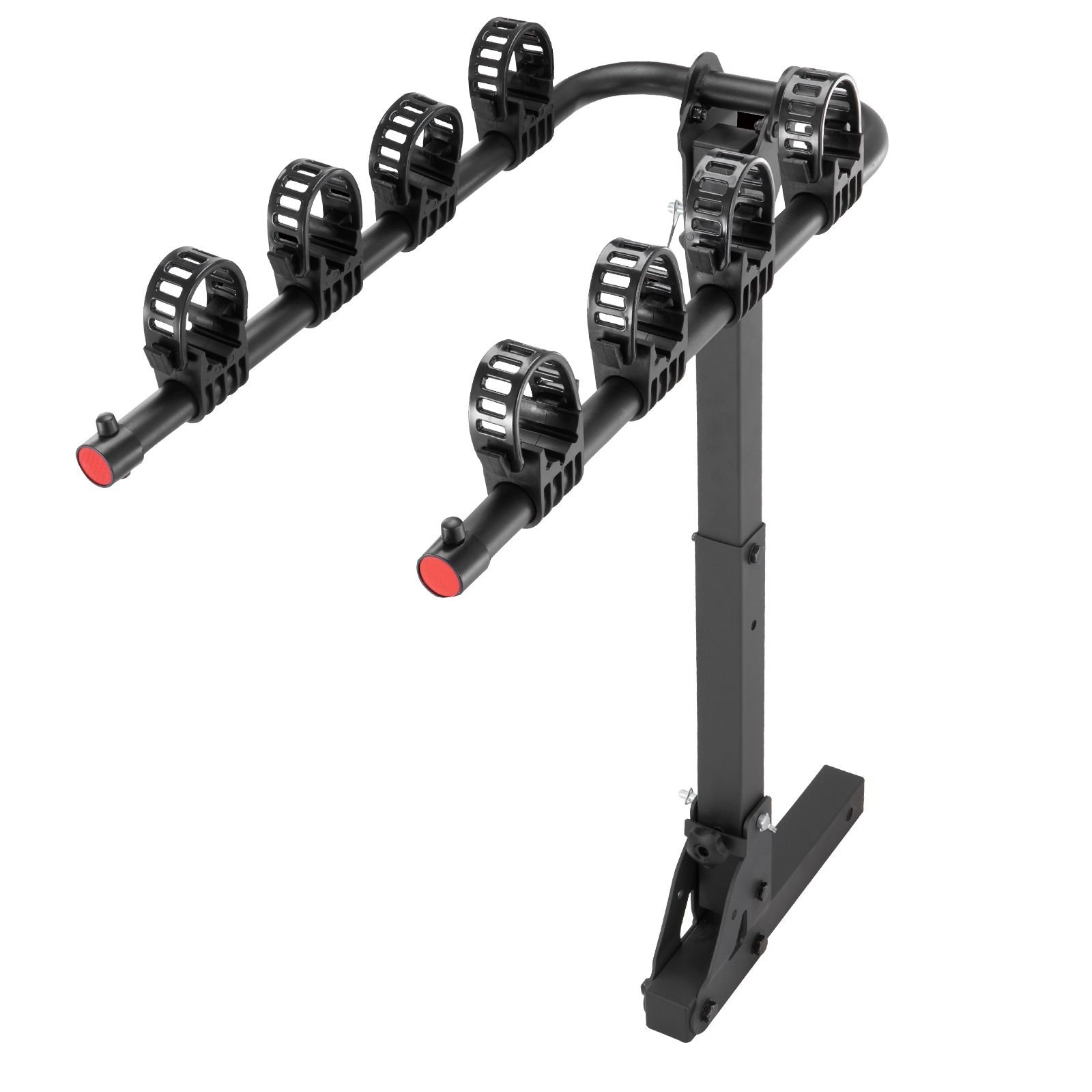 hitch mount bike rack, 4 bike carrier rack, 150 lbs capacity bike rack hitch for 2 inch receiver, titling and folding bike carrier with no wobble u bolt and strap, for car, suv, truck, rv