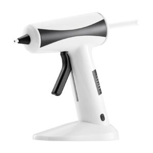 hot glue gun, rechargeable cordless glue gun, mini wireless hot glue gun kit with 2200mah battery, 20 pcs glue sticks, fast preheating & high temp, for crafts, arts, diy, quick home repairs