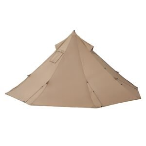 hot tent for 2 persons, portable winter tipi tent with stove jack, waterproof canvas camping tents, lightweight 4 season shelter tents for hiking fishing backpacking, s size