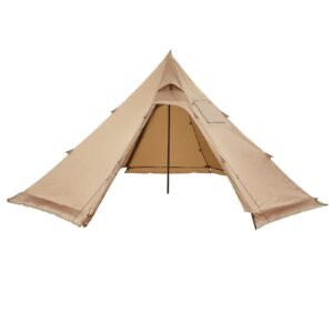 hot tent for 4 persons, portable winter tipi tent with stove jack, waterproof canvas camping tents, lightweight 4 season shelter tents for hiking fishing backpacking, m size