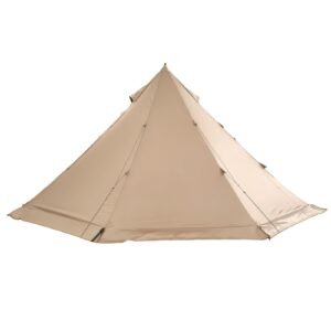 hot tent for 4 persons, portable winter tipi tent with stove jack, waterproof canvas camping tents, lightweight 4 season shelter tents for hiking fishing backpacking, m size