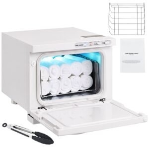 hot towel warmer, 8l spa hot towel warmer cabinet, 2 in 1 towel warmer with stainless steel rack, holds up to 16 towels, all round heating for facials, spa, massage, salon, bathroom, esthetician