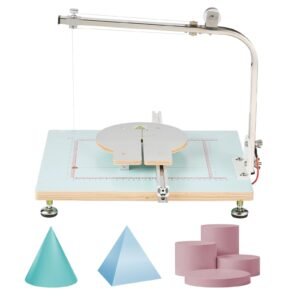 Hot Wire Foam Cutter, 58W Electric Styrofoam Cutter with Variable Temperature Control, Portable Tabletop Cutting Tool with 10.24" Max. Cutting Thickness for Foam, KT Board, Low-Density Sponge