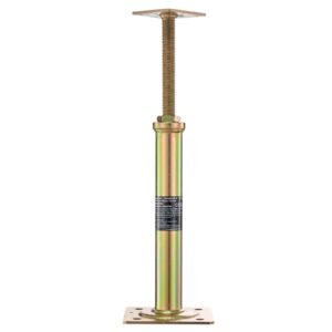 house floor jacks, 4 pack, 11.6" 16" height range, 2500 lbs max load capacity per unit, adjustable support beam basement jack post for leveling, galvanized telescoping jack for temporary support