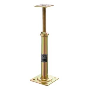 house floor jacks, 4 pack, 11.6" 16" height range, 2500 lbs max load capacity per unit, adjustable support beam basement jack post for leveling, galvanized telescoping jack for temporary support