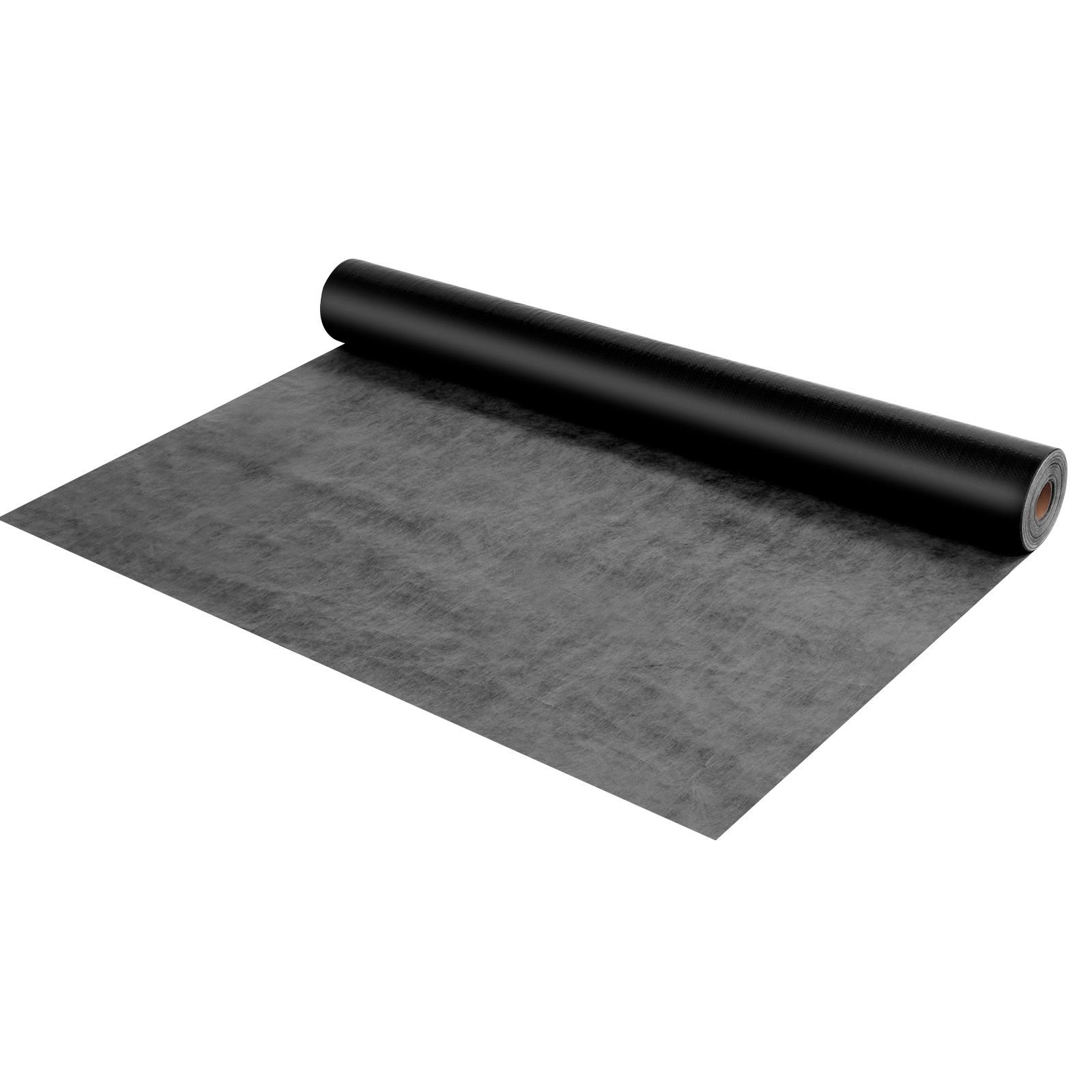 house wrap, 4 x 250 ft, 0.17 mm thick vapor barrier, heavy duty plastic sheeting for tear resistant, drop cloth vapor barrier covering for residential & commercial construction, black