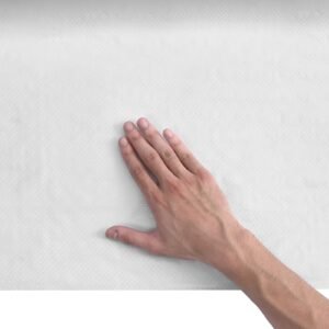 house wrap, 9 x 75 ft, 0.13 mm thick vapor barrier, heavy duty plastic sheeting for tear resistant, drop cloth vapor barrier covering for residential & commercial construction, white