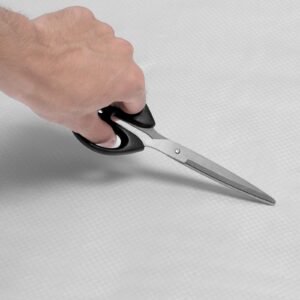 house wrap, 9 x 75 ft, 0.13 mm thick vapor barrier, heavy duty plastic sheeting for tear resistant, drop cloth vapor barrier covering for residential & commercial construction, white