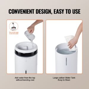 humidifier for home large room, commercial humidifier for whole house 1291.7 sq ft, 16l water tank & night light & 12h timer & auto shut off , greenhouse, commercial branch tube w/ 360° nozzle