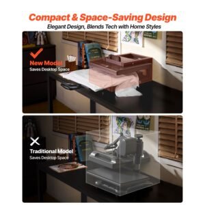 hybrid heat press, 15 x 15 inch, 5 in 1 multifunction, heat up fast and even, all new patented design, easy to control, sublimation press machine for t shirts/mugs/tumblers/caps/plates, black