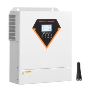 Hybrid Solar Inverter, 3500W, All in One Pure Sine Wave Power Inverter Charger, 24V DC to Single-Phase 220/230V AC, with Built-in 100A MPPT Solar Controller