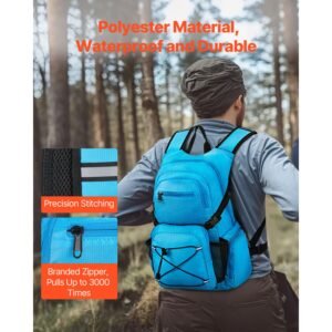hydration backpack, 25l insulated hydration pack backpack with 2l tpu water bladder, hiking water backpack with storage for men women, hydro water daypack for hiking running cycling camping