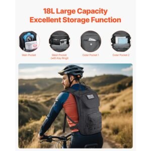 hydration backpack, water backpack with 3l tpu water bladder, tactical molle hiking hydration pack with storage for men women, hydro water daypack for hiking running cycling camping