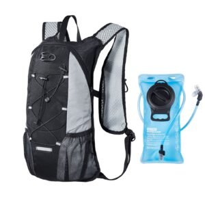 Hydration Backpack with 2L TPU Water Bladder, Hydration Pack Backpack, Lightweight Hiking Water Backpack for Men Women, Hydro Water Daypack for Hiking, Running, Cycling, Camping & Rave