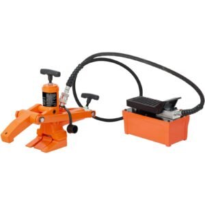 hydraulic bead breaker, 1000 psi tire bead breaker with metal foot pump, heavy duty steel bead breaker tool for tractors, trucks, buses, lawn mowers, atvs