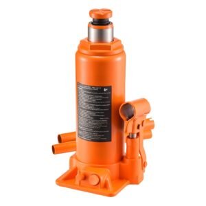 hydraulic bottle jack, 10 ton (22046 lbs) capacity, 9.3 18.5 inch lifting range, heavy duty welded bottle jack for car, suv, pickup, auto repair, house lift and agricultural equipment, orange