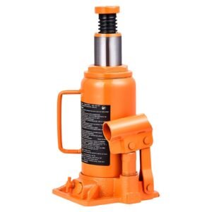 hydraulic bottle jack, 12 ton (26455.5 lbs) capacity, 8.1 15.7 inch lifting range, heavy duty welded bottle jack for car, suv, pickup, auto repair, house lift and agricultural equipment, orange