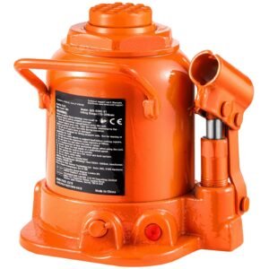 hydraulic bottle jack, 20 ton/44092 lbs welded bottle jack with 6.69'' 12.6'' lifting range & 3 section long handle, for car, pickup, truck, rv, auto repair, industrial engineering