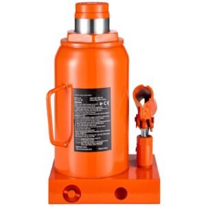 hydraulic bottle jack, 30 ton/66138 lbs welded bottle jack with 11.22'' 18.66'' lifting range & 3 section long handle, for car, pickup, truck, rv, auto repair, industrial engineering