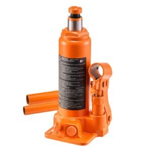 hydraulic bottle jack, 4 ton (8818.4 lbs) capacity, 7.3 13.8 inch lifting range, heavy duty welded bottle jack for car, suv, pickup, auto repair, house lift and agricultural equipment, orange