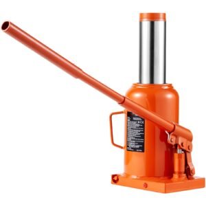 hydraulic bottle jack, 50 ton/110231 lbs welded bottle jack with 11'' 17.32'' lifting range & 3 section long handle, for car, pickup, truck, rv, auto repair, industrial engineering