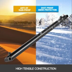 hydraulic cylinder 2" bore 36" stroke hydraulic ram cylinder 3000psi hydraulic cylinders welded double acting cross tube sae6 port hydraulic lifting cylinder (2 x 36)
