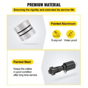 hydraulic exhaust pipe expander, 1 5/8" to 4 1/4" size, 10 t manual hydraulic pipe stretcher with 4 dies and 2 storing case for copper, aluminum tubes in car repairing