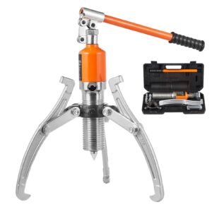 hydraulic gear puller, 15 ton max capacity wheel bearing pulling separator, 2 or 3 jaws puller, vertically and horizontally, 12" jaw hydraulic puller with case for pulling hubs
