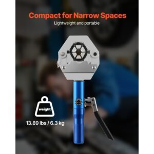hydraulic hose crimper, hydra krimp ac hose crimper kit with 7 dies snap on, integral manual hydraulic a/c hoses crimping tool for automotive & air conditioning repair with carrying case