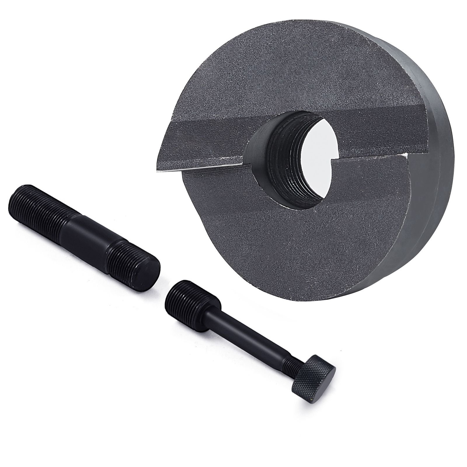hydraulic knockout punch kit, 4 pieces 1/2", 3/4", 1", 1 1/4" conduit hole cutter set, metal sheet driver tools, ko tool kits for aluminum, brass, stainless steel, fiberglass and plastic