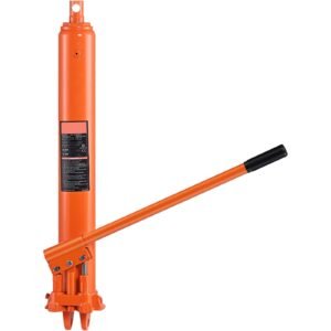 hydraulic long ram jack, 8 ton engine hoist cylinder with double piston pump and clevis base, hydraulic ram cylinder for engine lift hoists, hydraulic garage/shop cranes, mechanical, farm