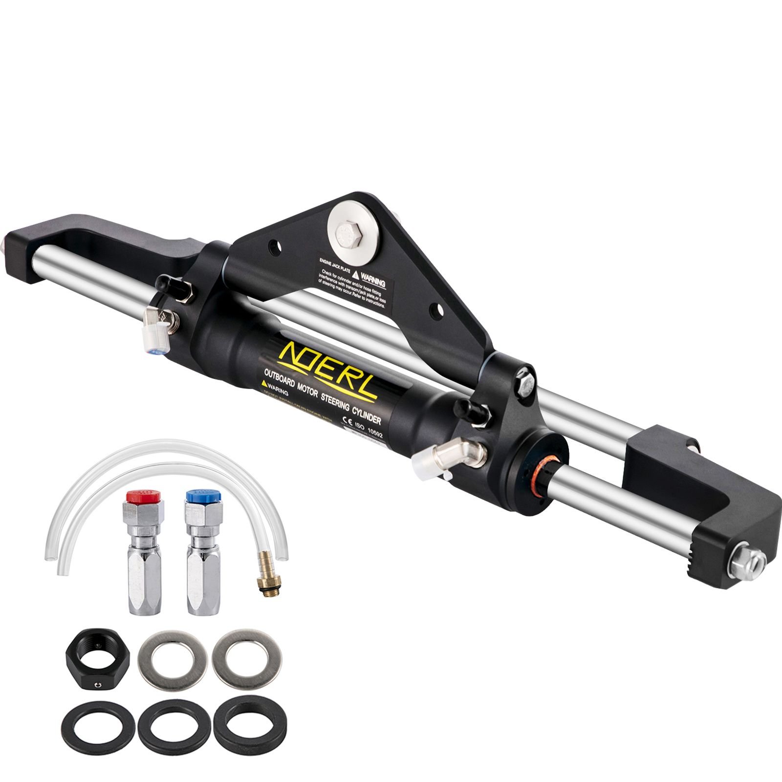 hydraulic steering cylinder 300hp, hydraulic steering, front mount, hydraulic outboard steering cylinder for marine boat steering system